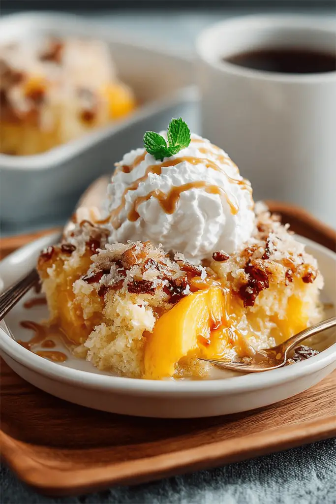 Peach Dump Cake