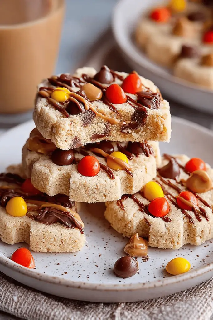 Peanut Butter Reeses Shortbread