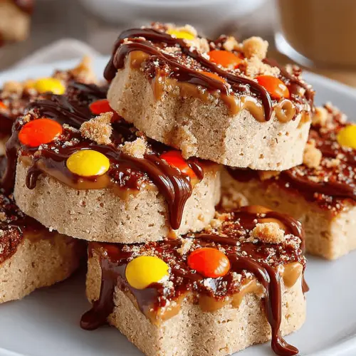 Peanut Butter Reeses Shortbread