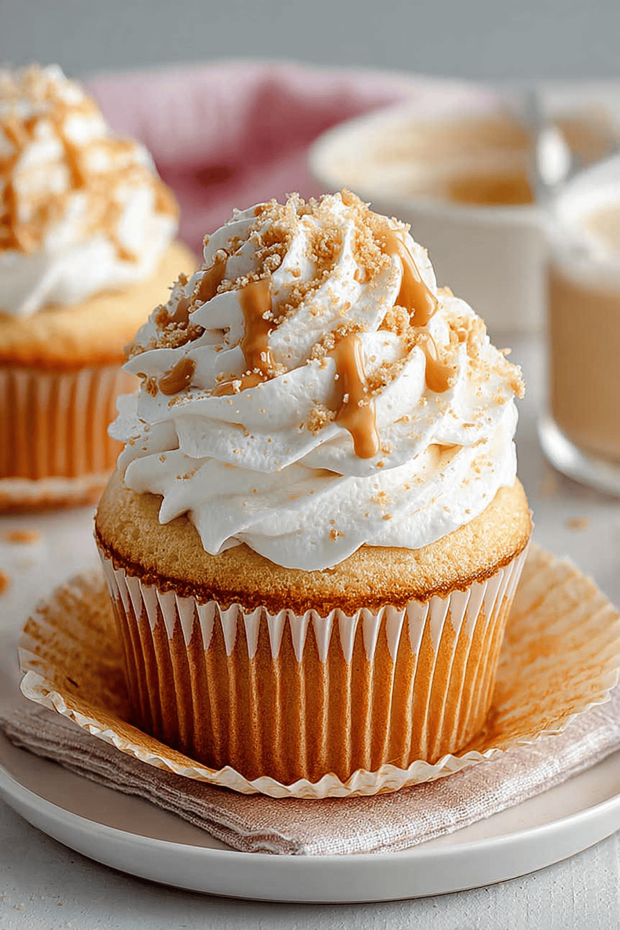 Peanut Butter White Chocolate Cupcakes