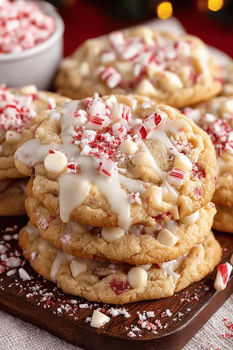 Peppermint White Chocolate Cookies