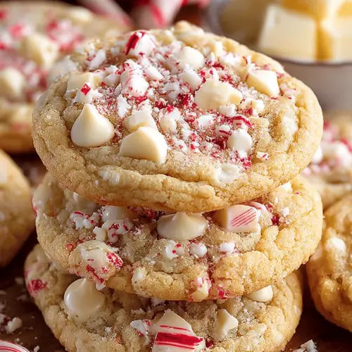 Peppermint White Chocolate Cookies