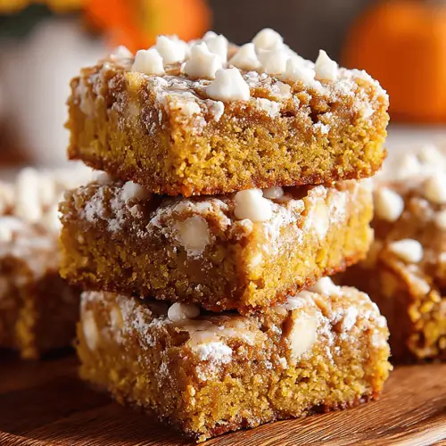 Pumpkin Blondies
