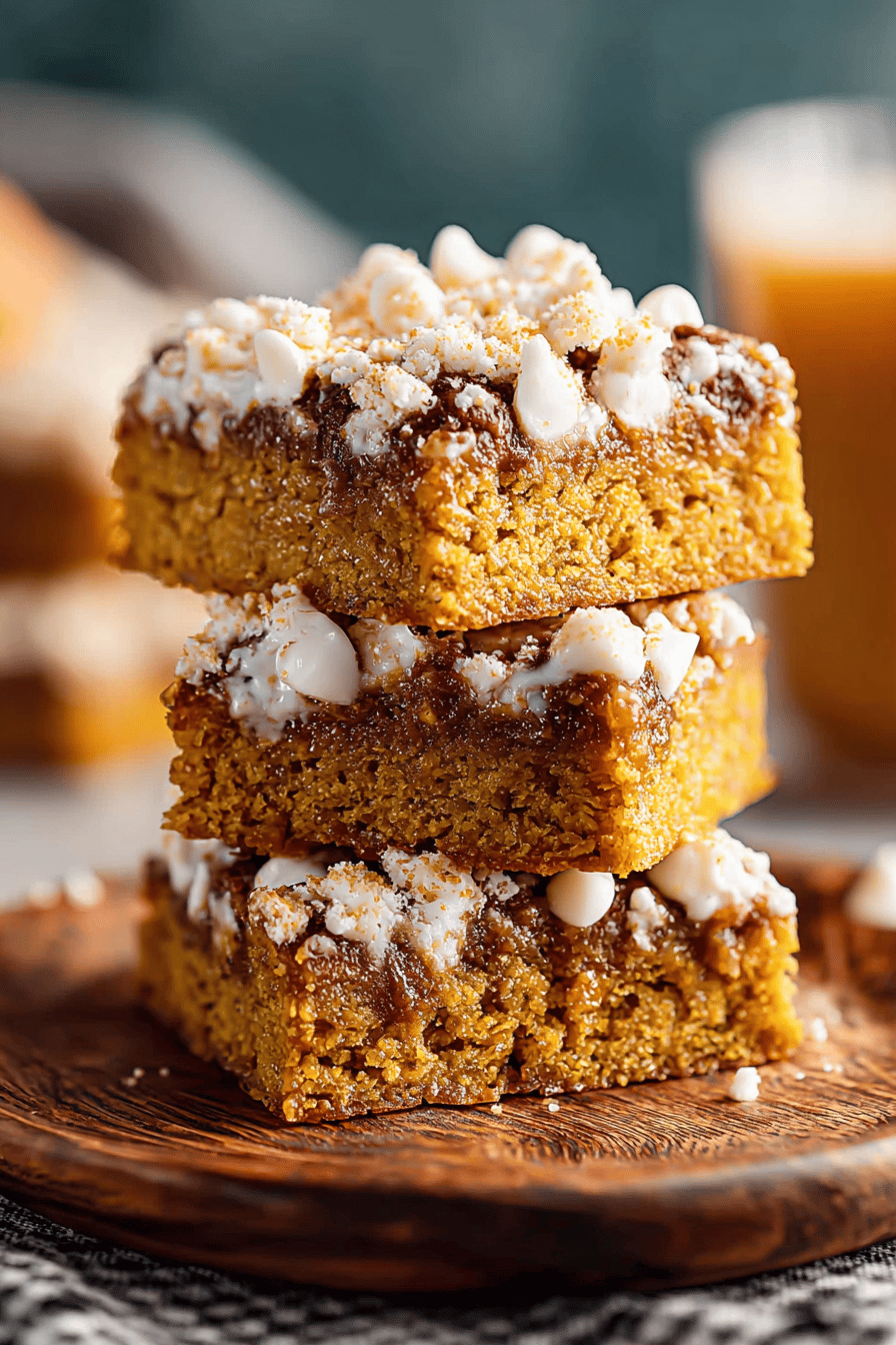 Pumpkin Blondies
