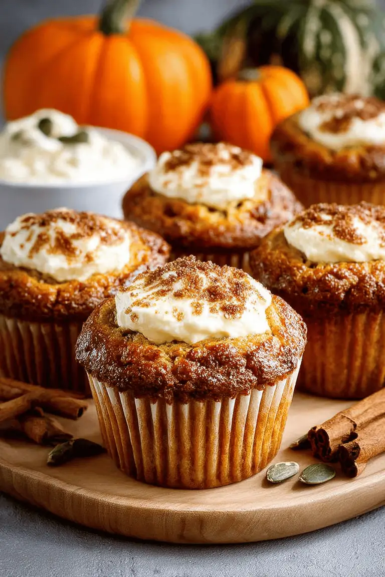 Pumpkin Cream Cheese Muffins