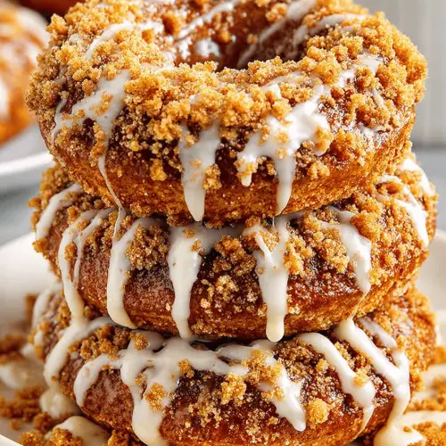 Pumpkin Streusel Donuts