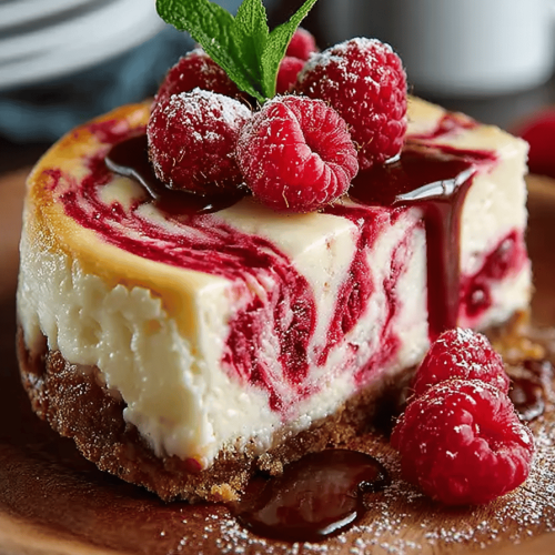Raspberry Swirl Cheesecake Bliss