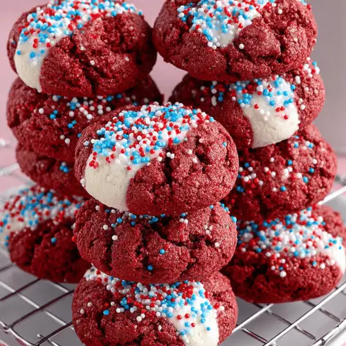 Red Velvet Crumb Cookies