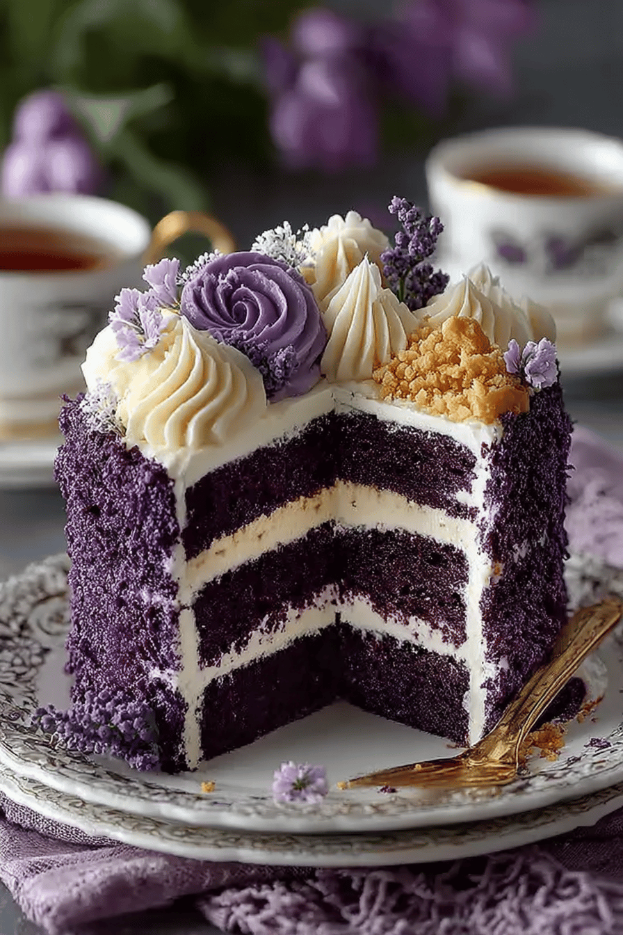 Royal Purple Velvet Cake Delight