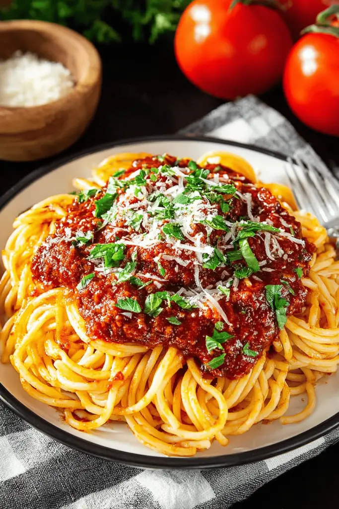 Slow Cooker Spaghetti Delish