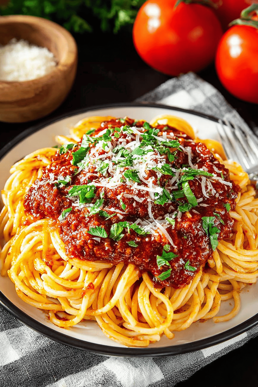Slow Cooker Spaghetti Delish