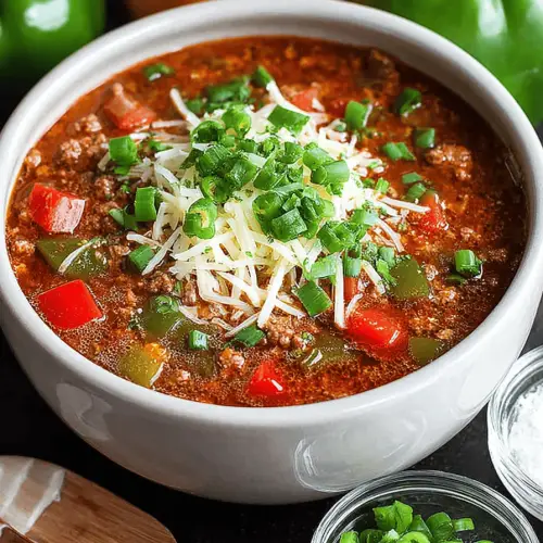 Slow Cooker Stuffed Pepper Soup