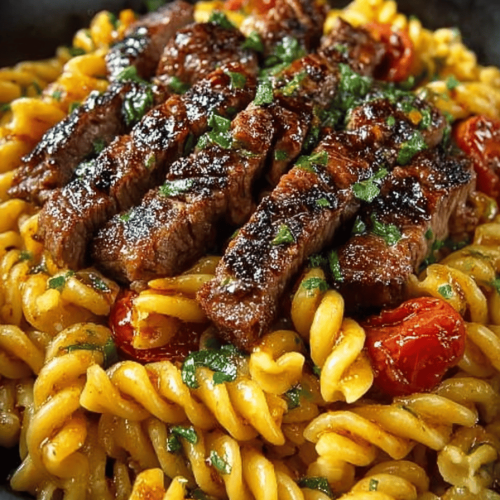 Smoky Honey BBQ Steak Pasta Bliss
