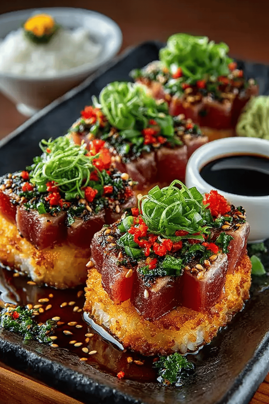 Spicy Tuna Crispy Rice Bliss