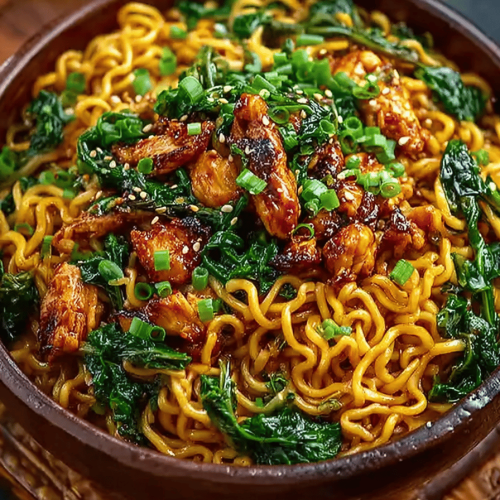 Sticky Garlic Chicken Noodles Made Easy