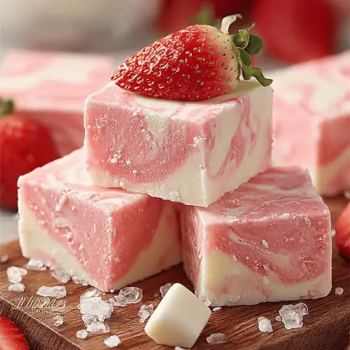 Strawberry Swirl Fudge