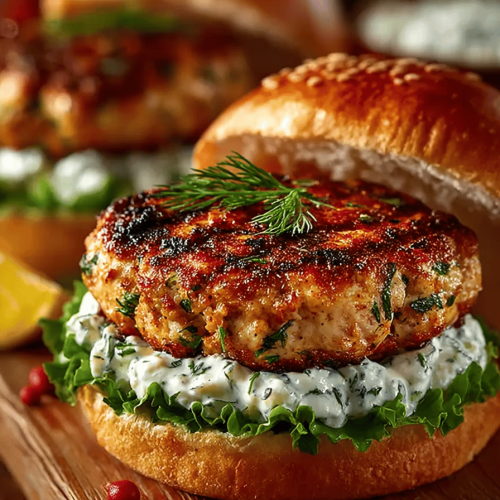 Tasty Greek Chicken Burgers