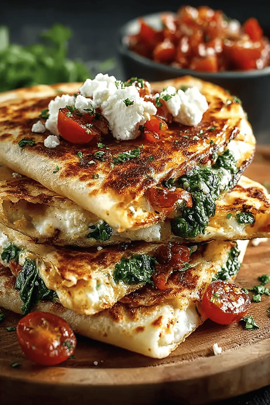 Tasty Mediterranean Quesadillas