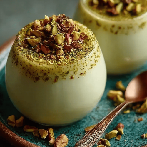 Tasty Pistachio Panna Cotta Delights