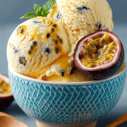 Tropical Passion Fruit Ice Cream