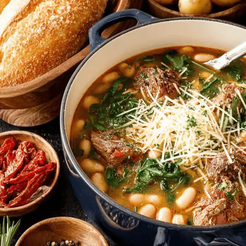 Tuscan White Bean Stew Delish