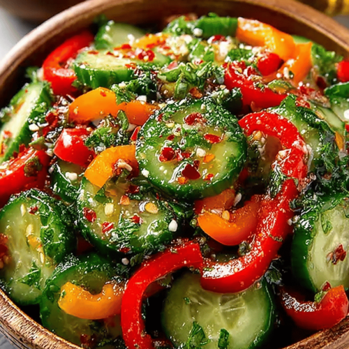 Viral Cucumber Pepper Salad Recipes