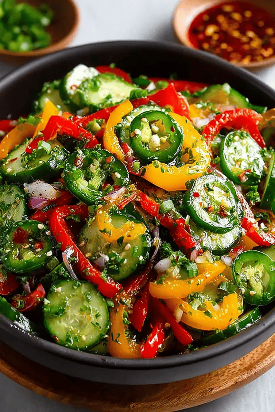 Viral Cucumber Pepper Salad Recipes