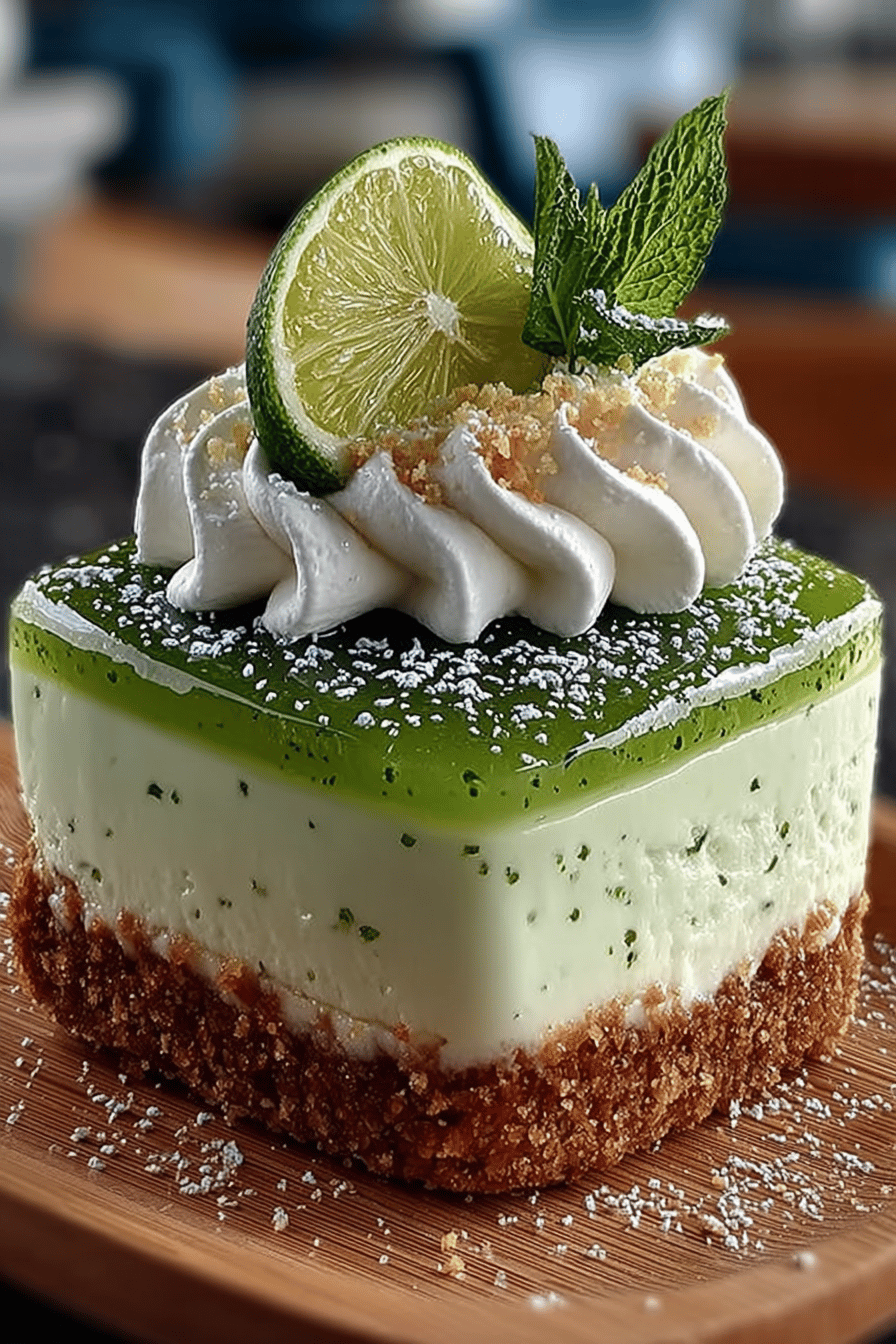 Zesty Lime Mousse Cheesecake Delight