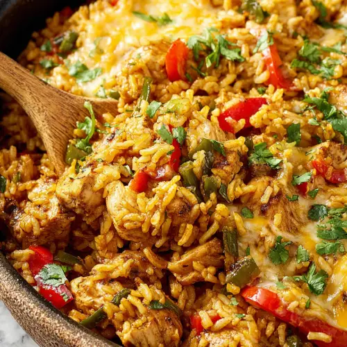 Chicken Fajita Rice Skillet