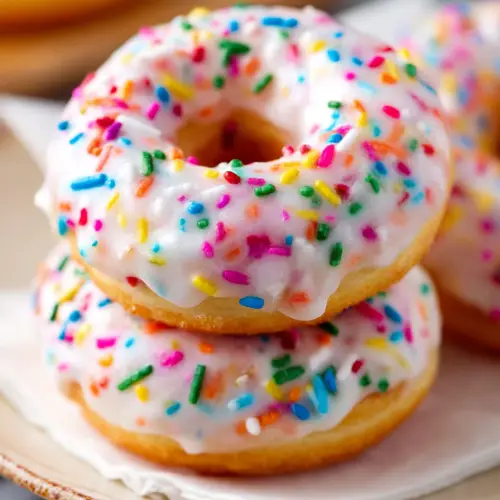 Delish Baked Funfetti Donuts