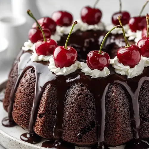 Delish Black Forest Bundt Cake