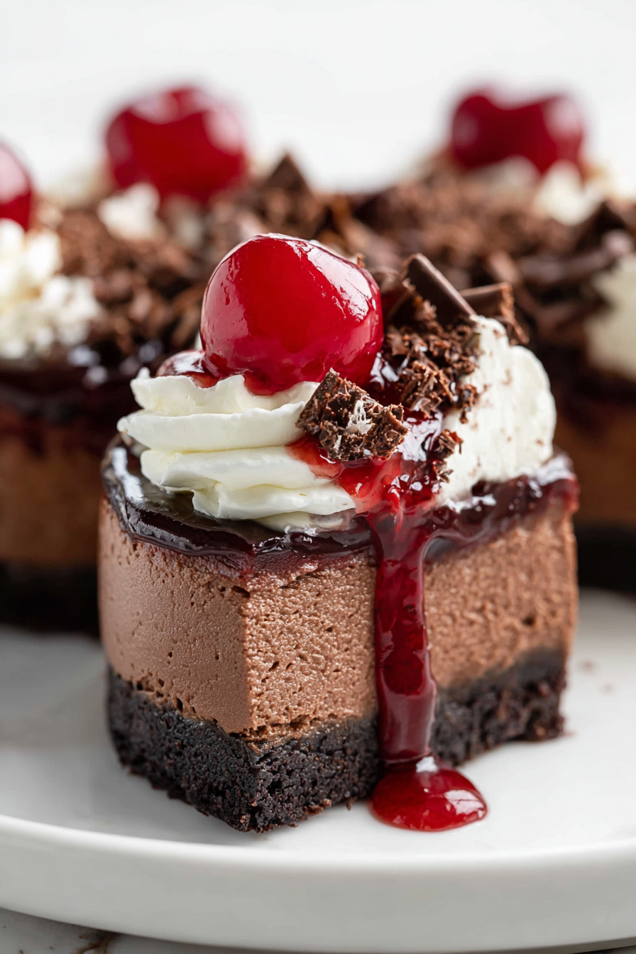 Delish Black Forest Cheesecake