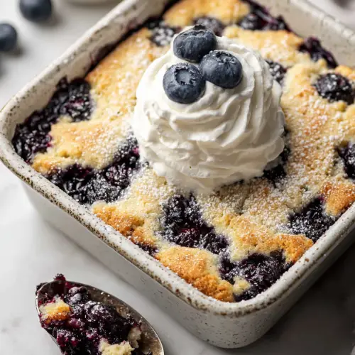 Delish Blueberry Cobbler with Bisquick