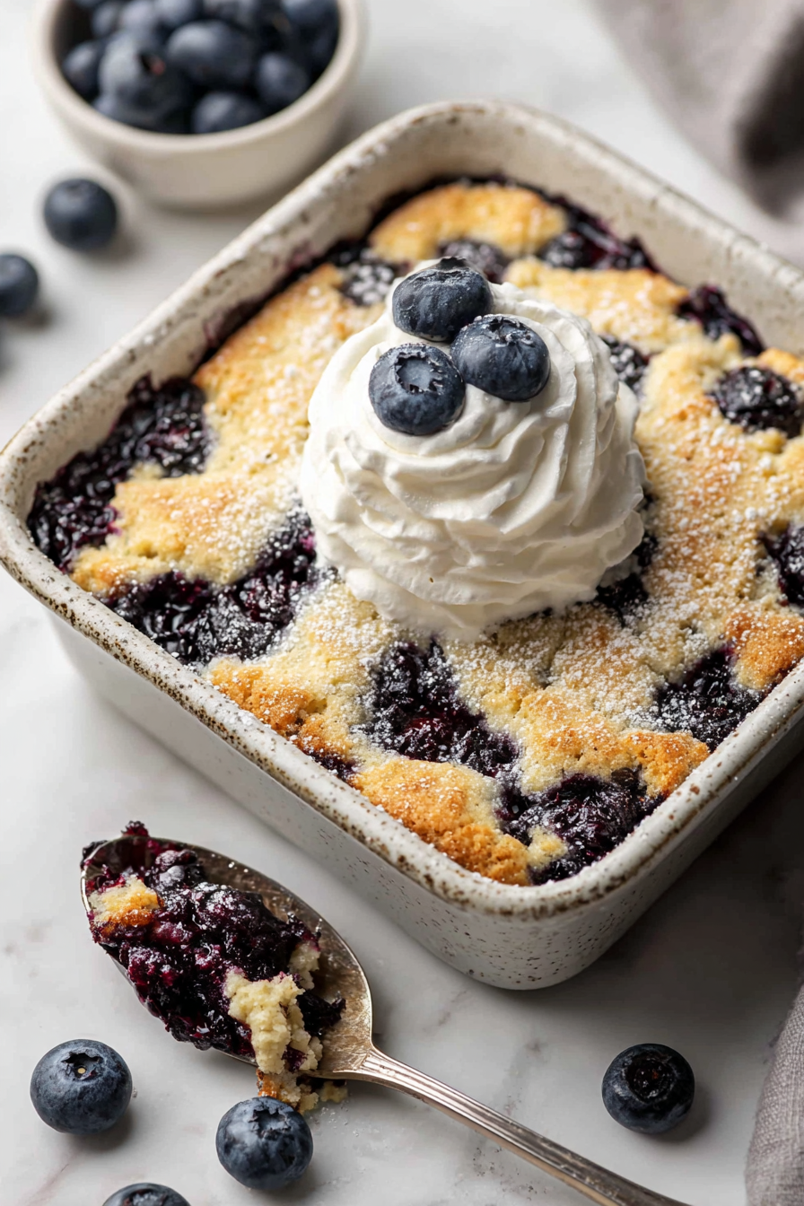 Delish Blueberry Cobbler with Bisquick