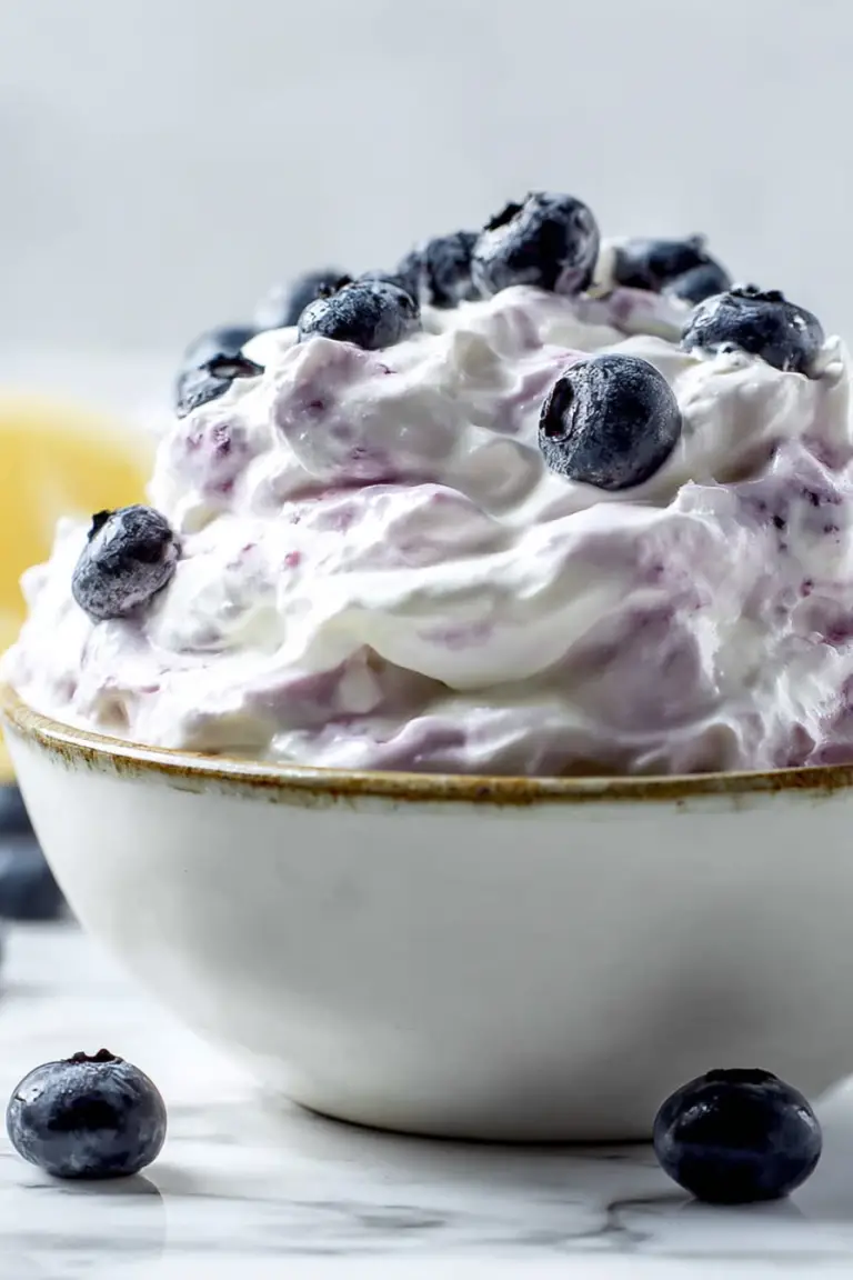 Delish Blueberry Lemon Fluff Recipe