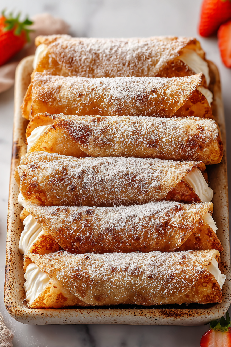 Delish Cheesecake Taquitos Recipe