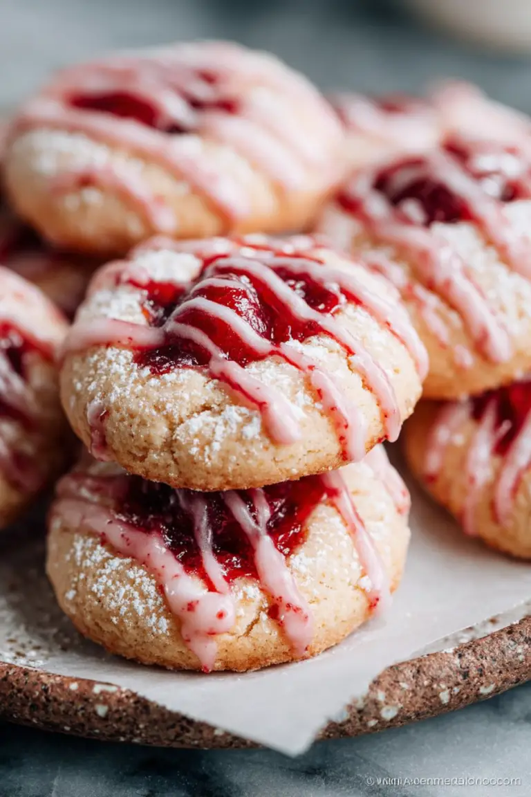 Delish Cherry Almond Shortbread Cookies
