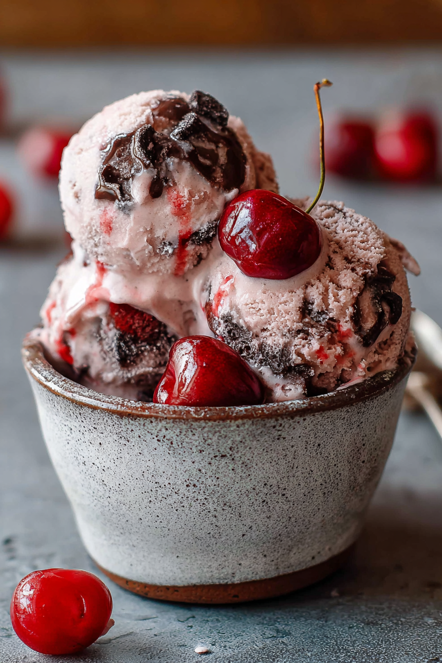 Delish Chocolate Cherry Ice Cream
