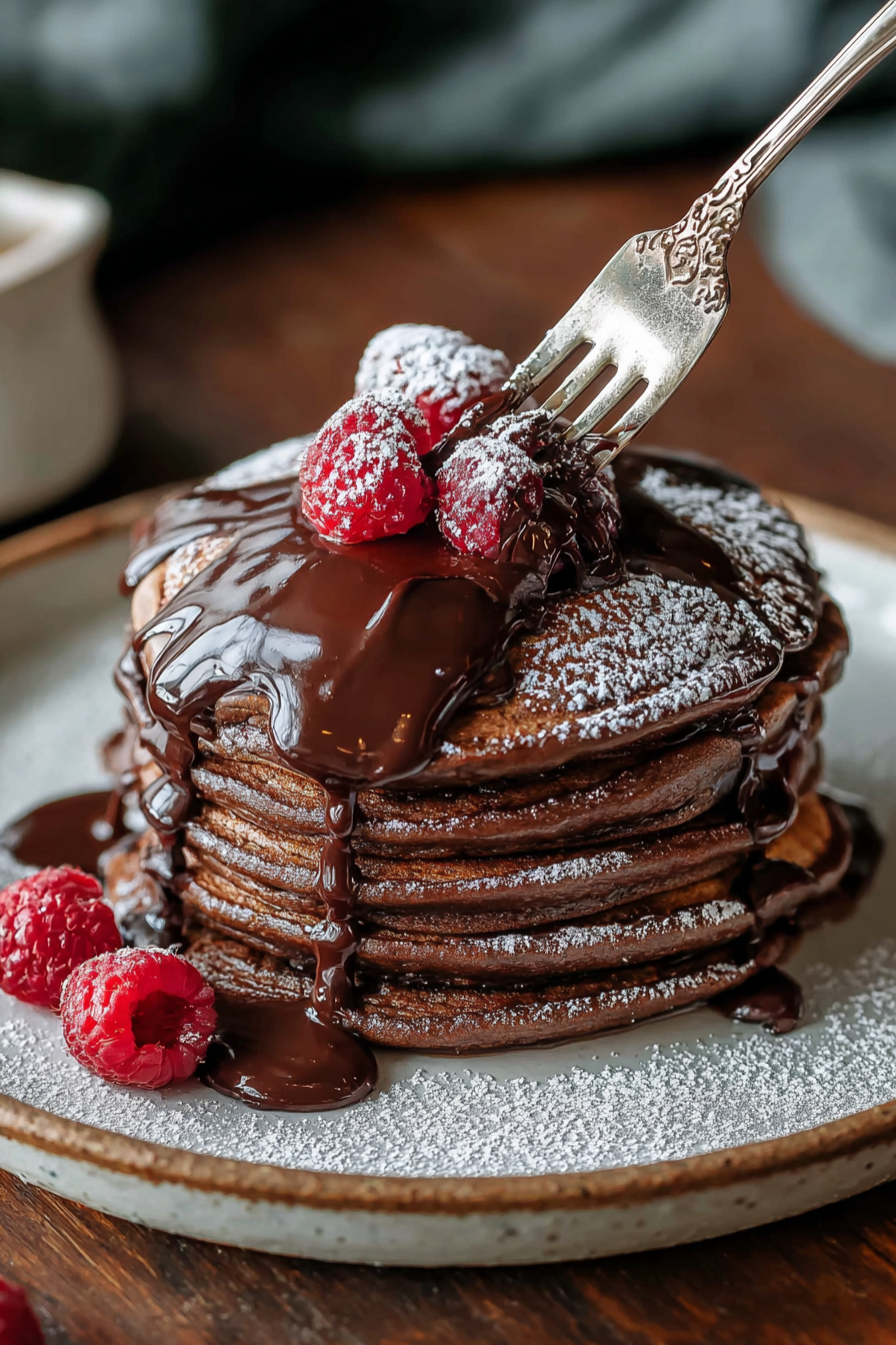 Delish Chocolate Pancakes Recipe