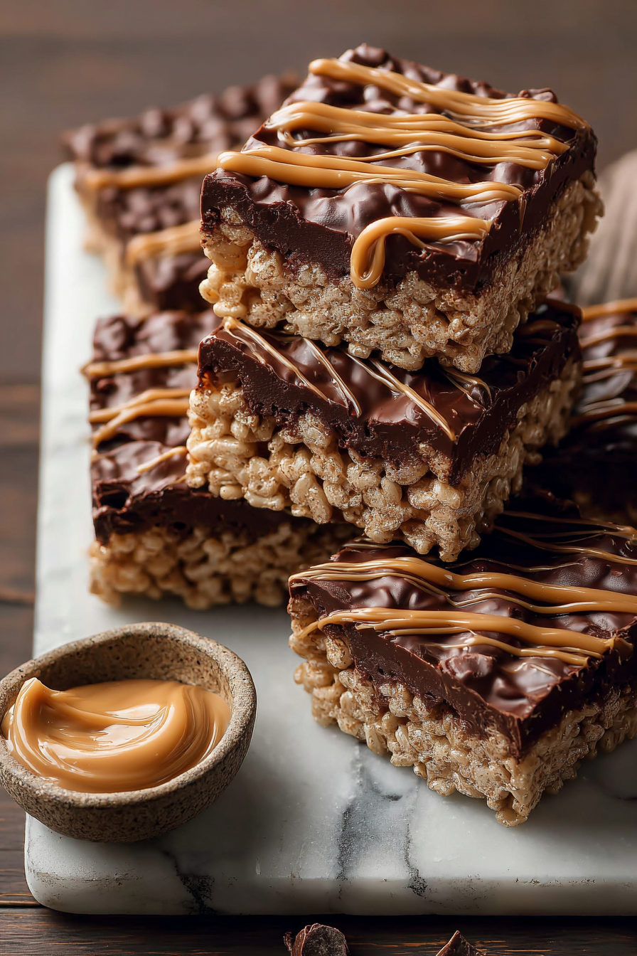 Delish Chocolate Peanut Butter Rice Krispies
