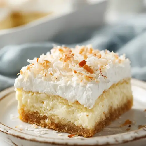 Delish Coconut Cream Pie Bars