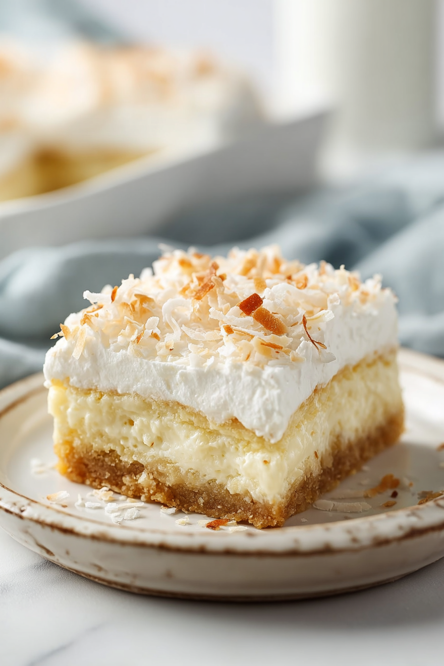Delish Coconut Cream Pie Bars