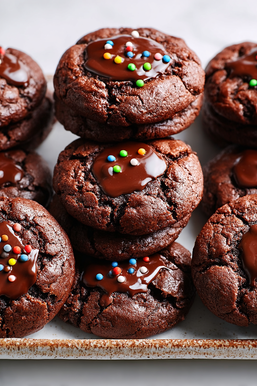 Delish Cosmic Brownie Cookies