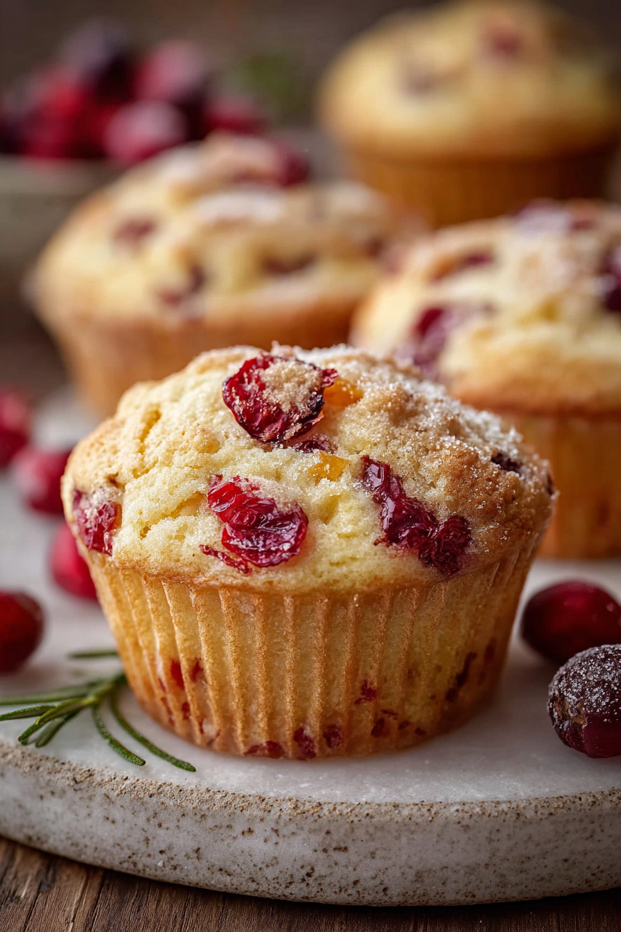 Delish Cranberry Orange Muffins