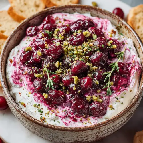 Delish Cranberry Whipped Feta Dip