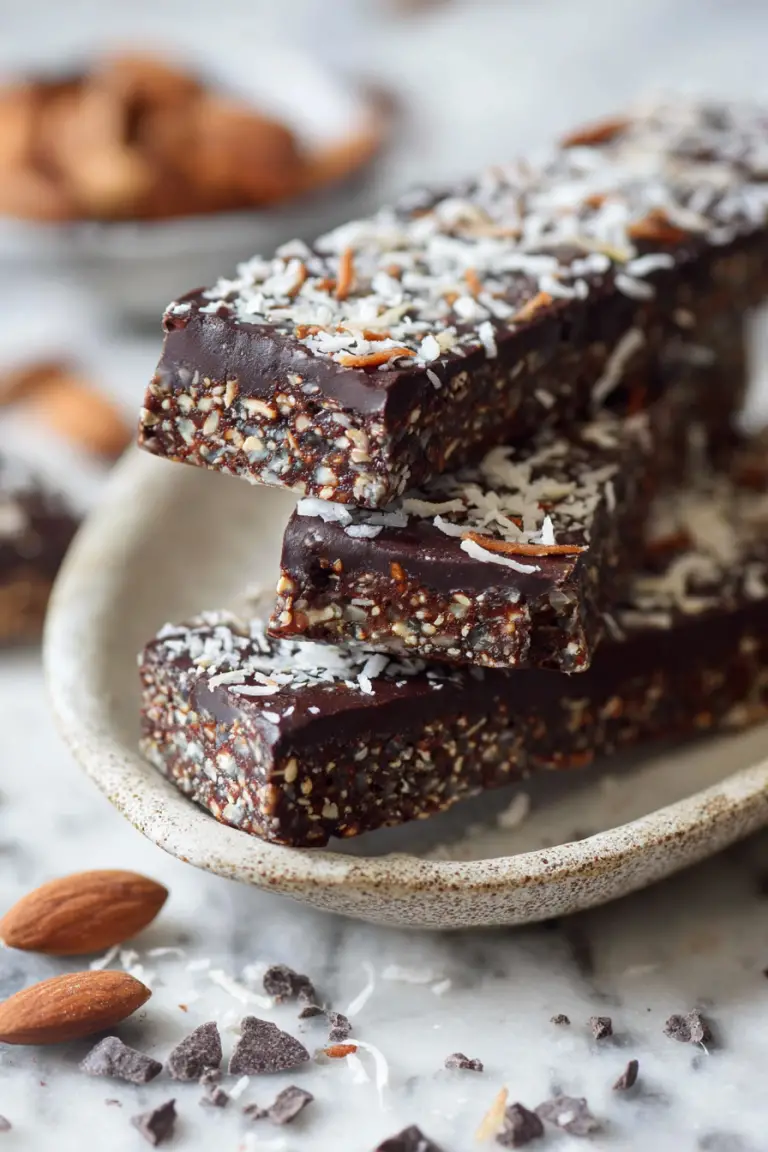 Delish Dark Chocolate Coconut Protein Bars