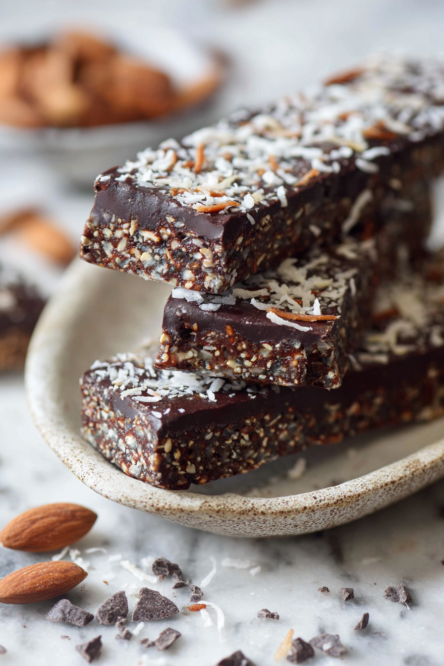 Delish Dark Chocolate Coconut Protein Bars