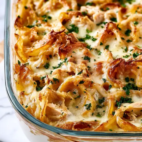 Delish French Onion Chicken Casserole