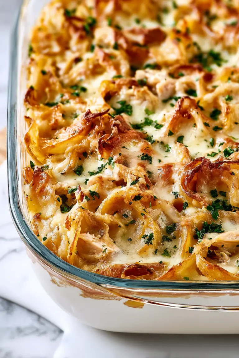 Delish French Onion Chicken Casserole