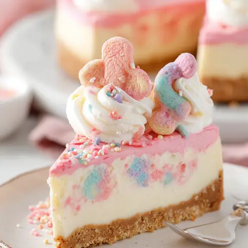Delish Frosted Animal Cookie Cheesecake